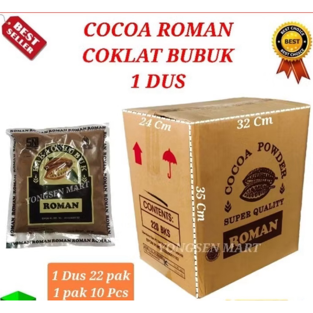 

COKLAT BUBUK ROMAN 1 DUS ( isi 22 pack)