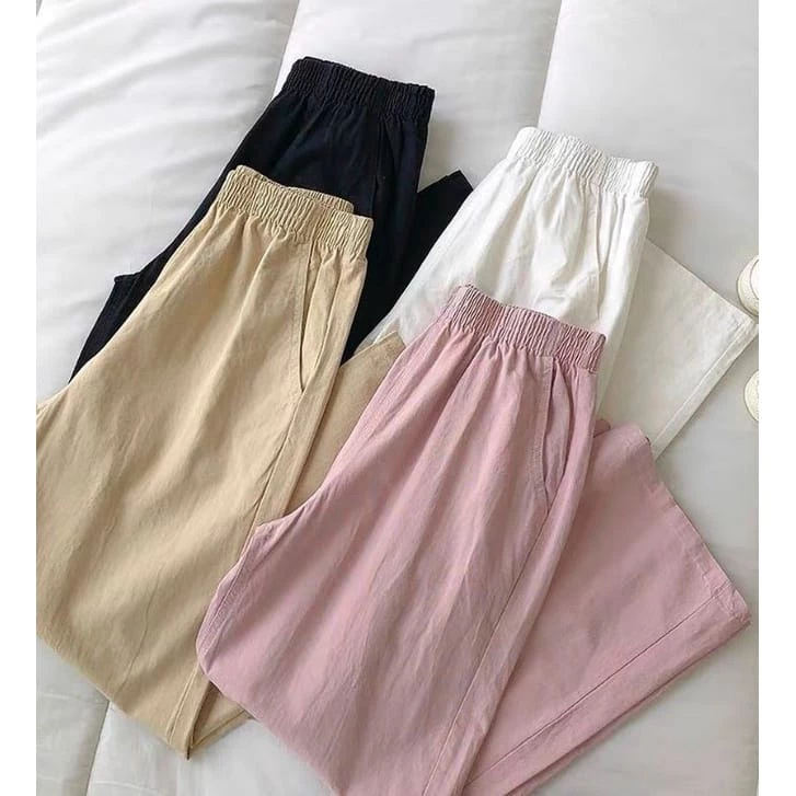 RYONA KULOT KOREA / CELANA PANJANG WANITA LINEN PREMIUM / CELANA KULOT TEBAL IMPORT