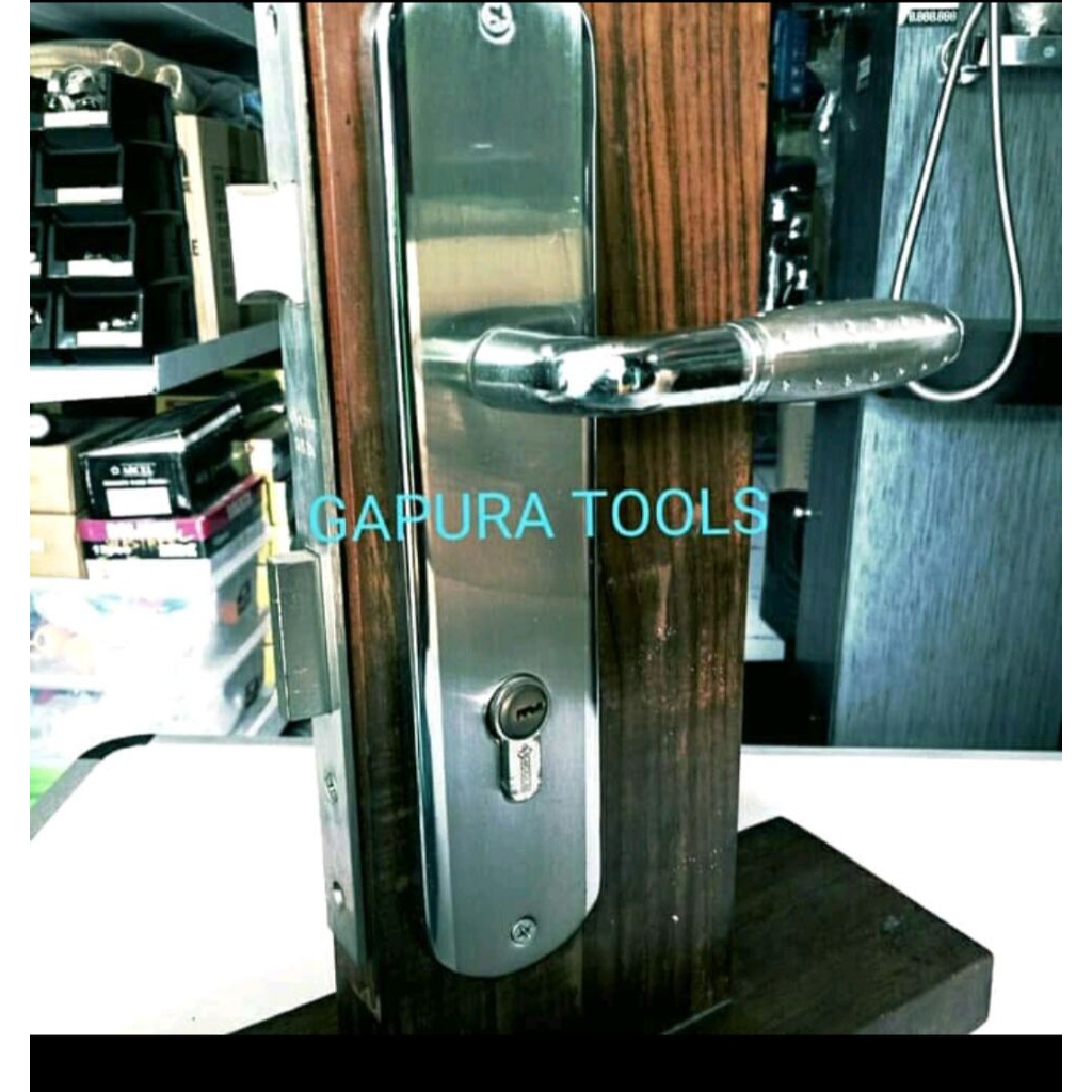 Kunci Pintu Besar / Handle Pintu 1 Set Komplit - Minimalis.