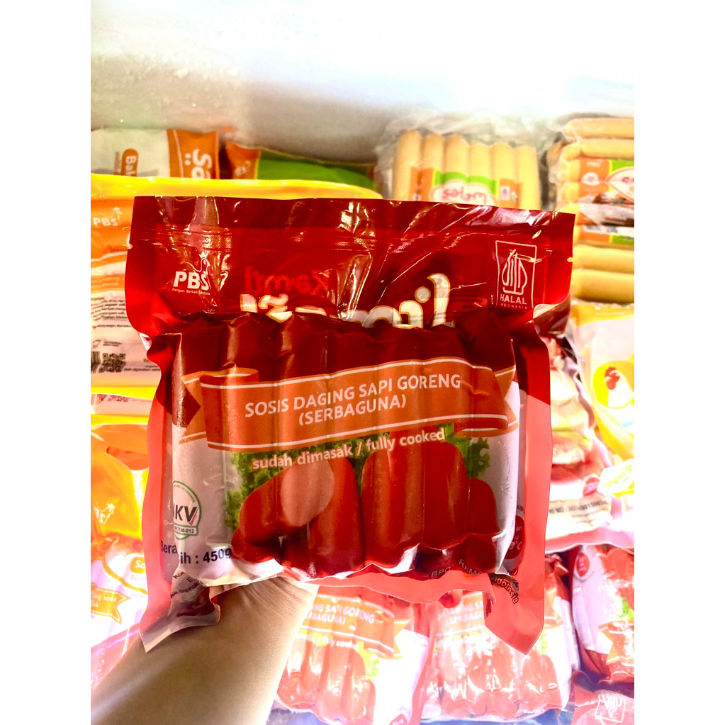 

KAMIL Sosis Daging Sapi Goreng ( serbaguna ) 450gr / sosis sapi frozen