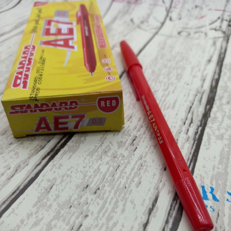 

Merah Bolpoint Bolpoin Standard Alat Tulis Kantor Pulpen