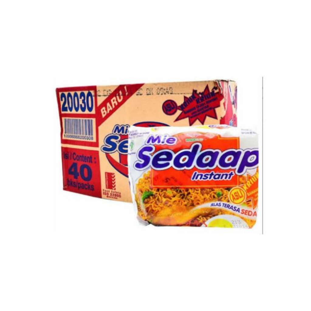 

Sedaap Mie Goreng Instan 91g – Kenyal, Gurih, & Taburan Bawang Goreng Asli