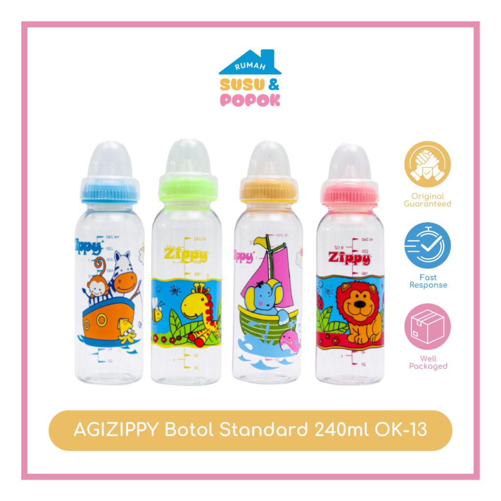 AGI ZIPPY Botol Susu Standard 240ml OK-13
