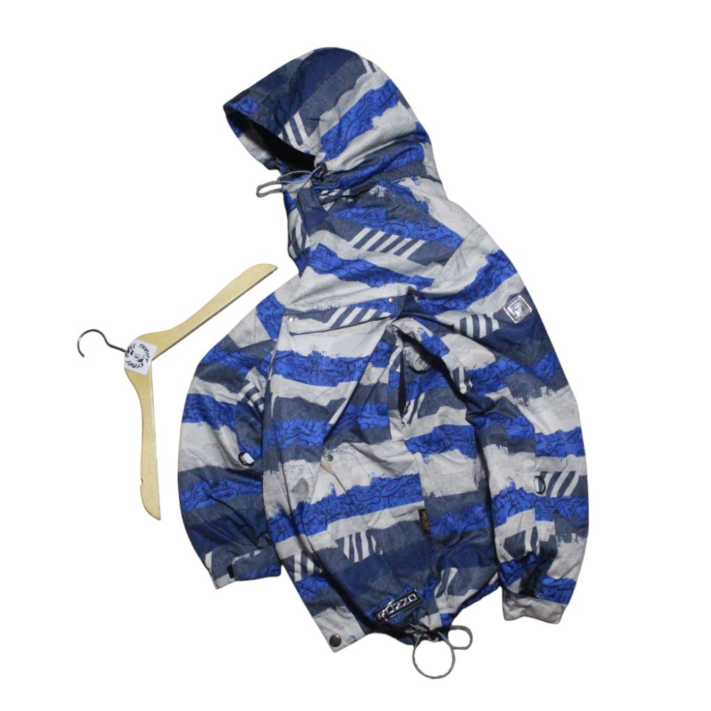 fuzzo graffiti pattern outdoor jacket
