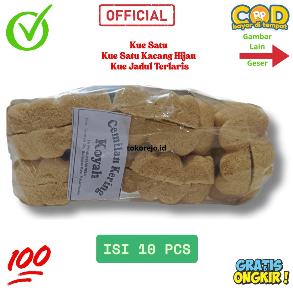 

Kue Satu kue Koyah Kacang Ijo / Kue Kacang / Kue Satu