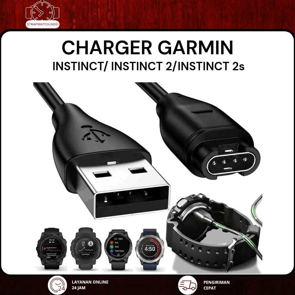 KABEL CHARGER USB PORT CABLE PROTECTION - FOR GARMIN GARMIN INSTINCT INSTINCT 2 INSTINCT 2S CASAN JA
