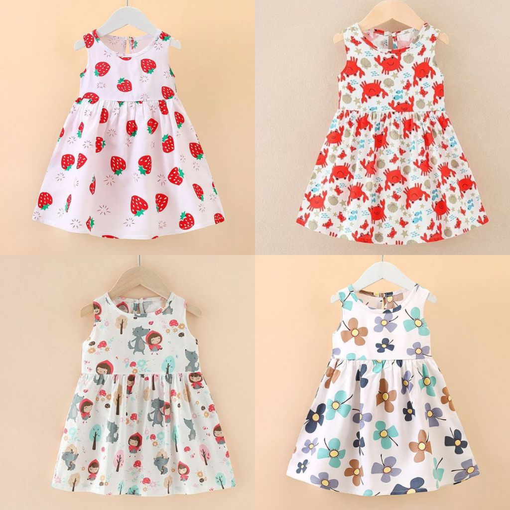Dress Anak Perempuan Korea Fashion /Dress Bayi Cantik (SNI