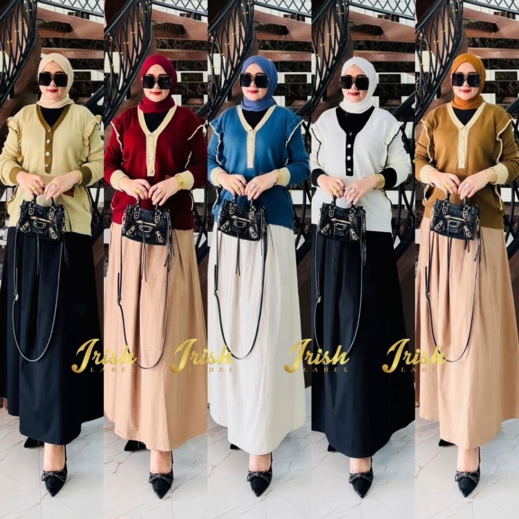 set blouse rajut vivian Dubai by IRISH LABEL