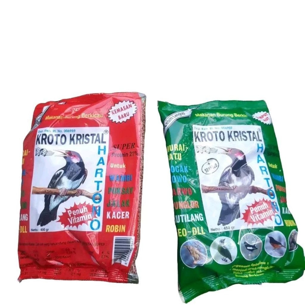 Kroto Kristal Hartono voer extra kroto pakan burung murai kacer