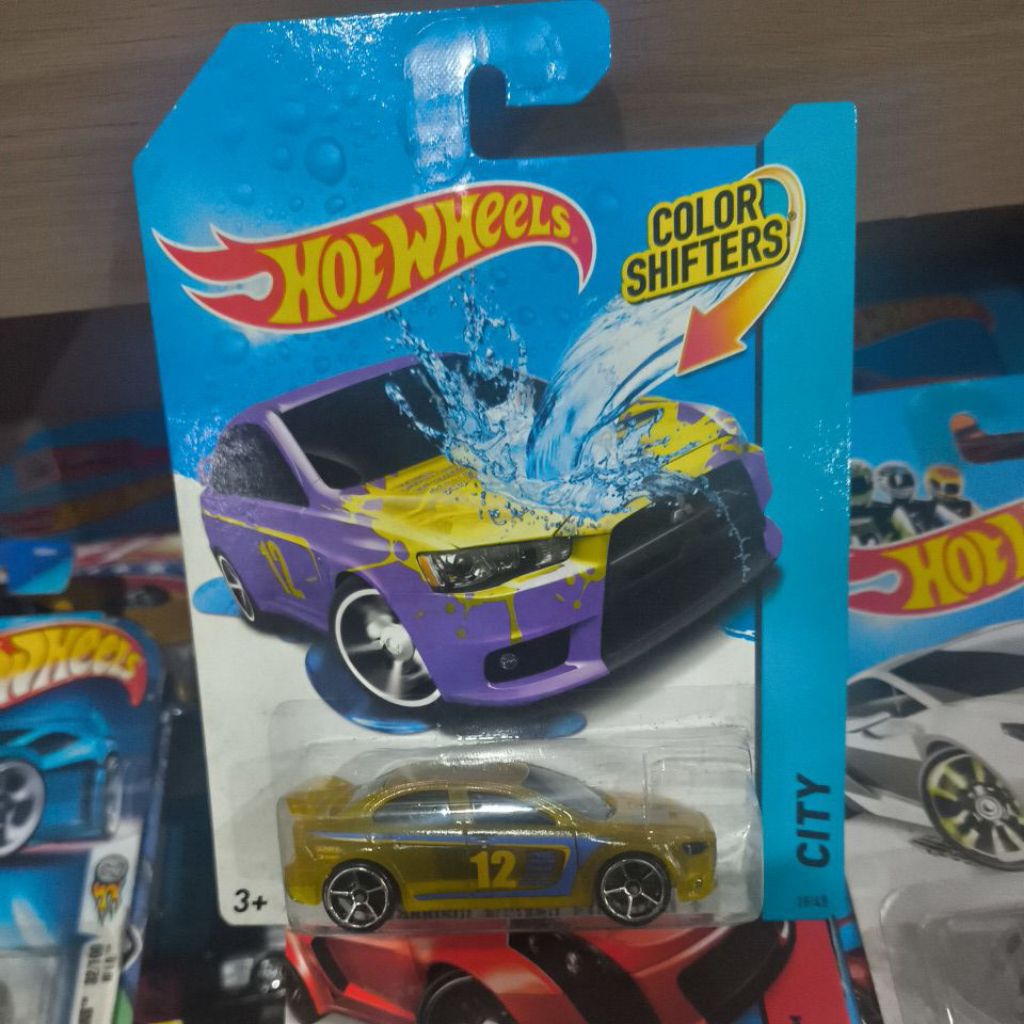 Hot Wheels Mitsubishi Lancer Evolution X Color Shifters HW City Kuning X Ray