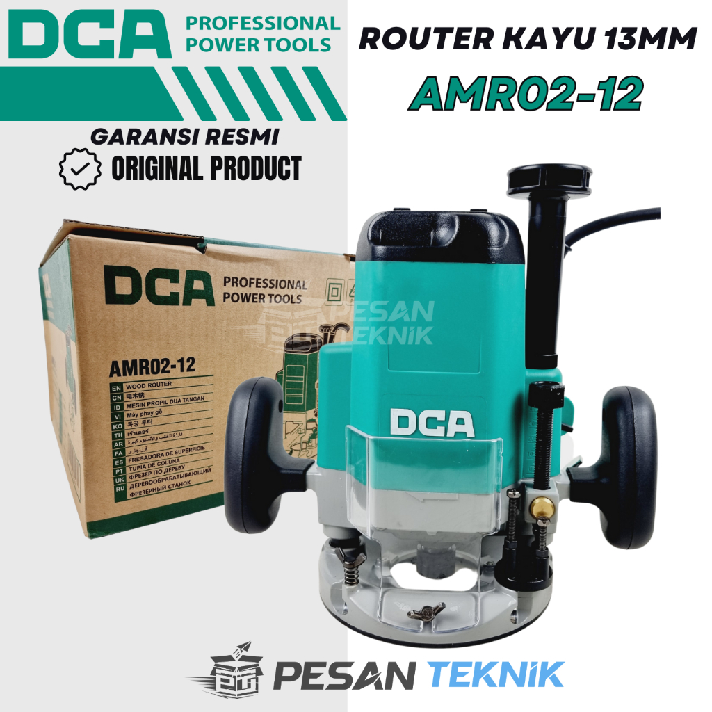 Mesin Profil Kayu 1650watt Wood Trimmer Router Besar DCA AMR02-12