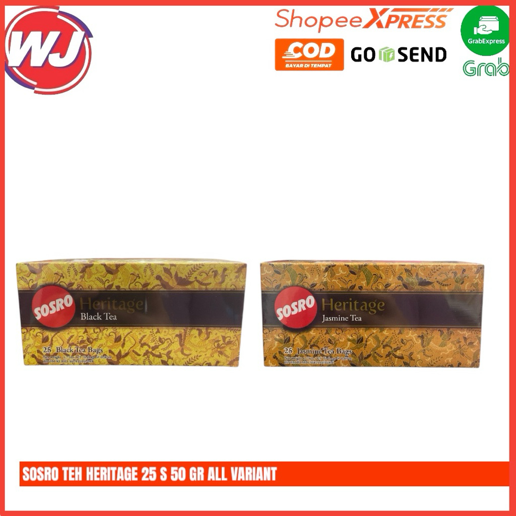 

SOSRO TEH HERITAGE 25 S 50 GR ALL VARIANT