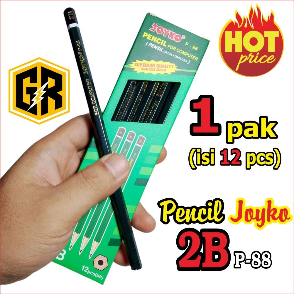 

HARGA MURAH PENSIL 2B PENSIL JOYKO P-88 2B PENCIL JOYKO 2B HARGA 12 PCS