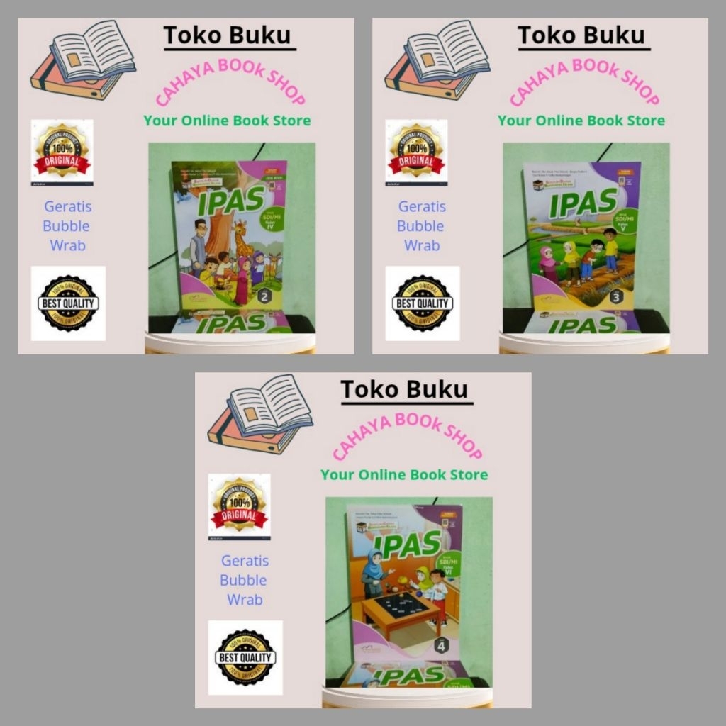 BUKU IPAS SDBI KELAS 3,4,5,6 SD Kurikulum Merdeka Pustaka Mulia