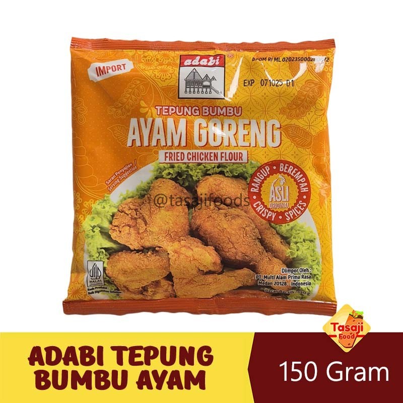 

[oddsolshop] pekanbaru/Adabi Tepung Bumbu Goreng 150GR Untuk Ayam Krispi / Fried Chicken Flour