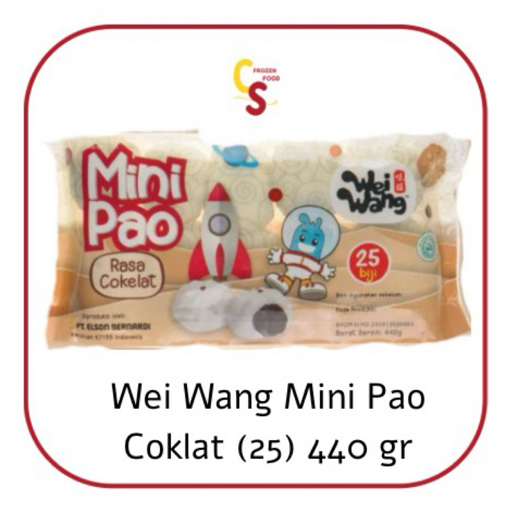 

Wei Wang Mini Pao Coklat 440 gram