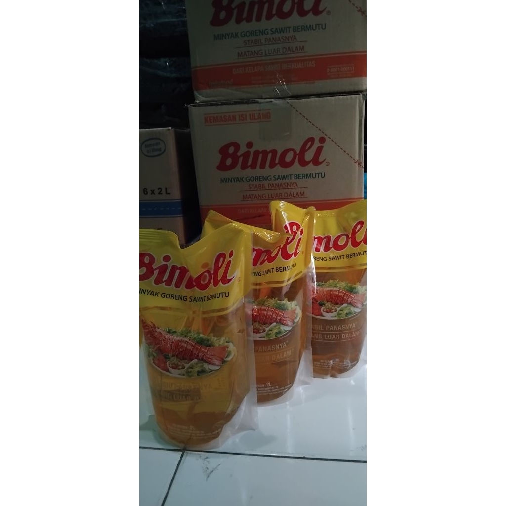 

Minyak goreng bimoli 2Lx3