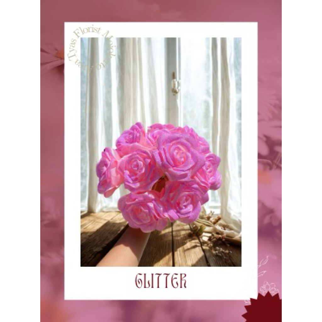 

Tyasflorist - Bunga Mawar dari Pita Satin (4 cm)
