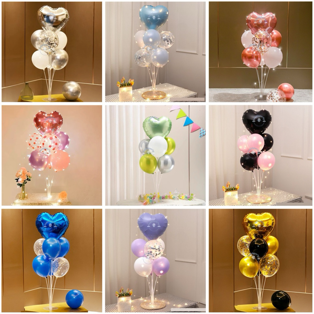 Paket Dekorasi Tiang Balon Love Standing Ulang Tahun