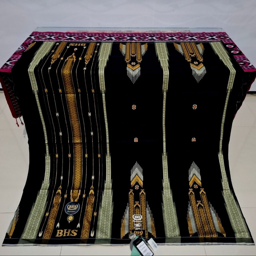 Sarung BHS Masterpiece SGF Gold Songket Gunung Fantasi Mercerized Jahit Tengah ATBM Limited