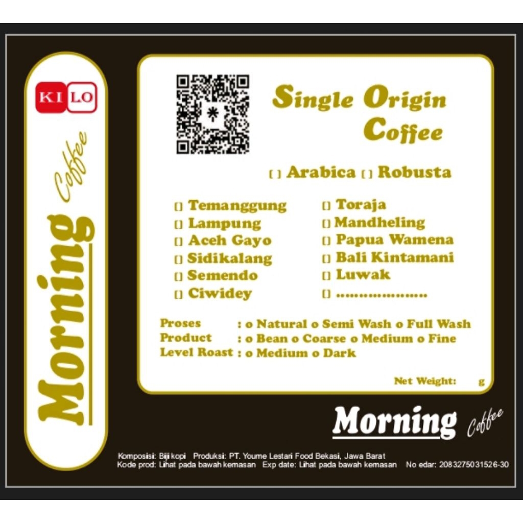 

KILO Kopi Murni Robusta Single Origin