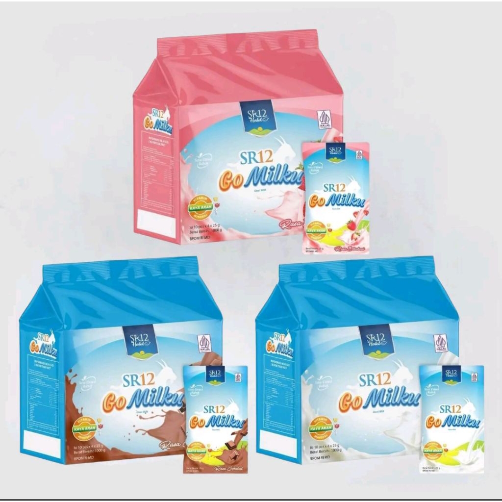 

Susu Kambing Etawa GoMilku SR12 Kemasan 40 sachet