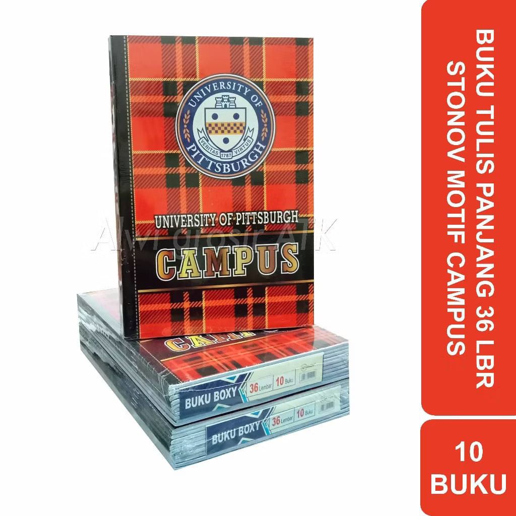 

buku tulis panjang motif campus 36 lembar LBR BUKU Boxy Stanov |10buku