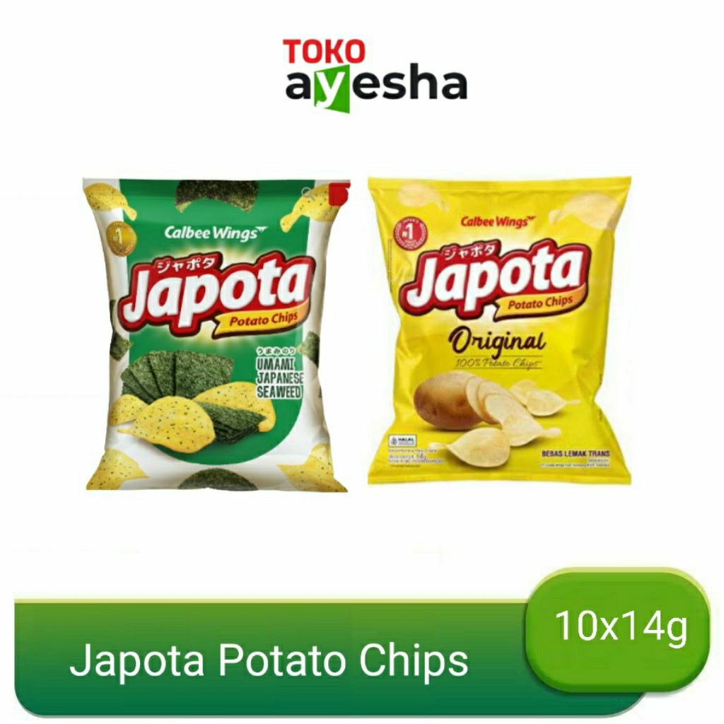 

Japota Potato Chips 14 gr - 1 Renceng isi 10 bks