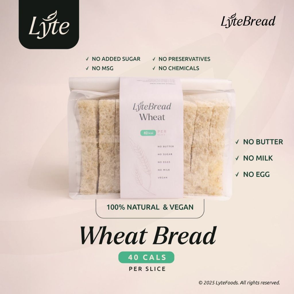 

LyteBread Roti Tawar Kupas Rendah Kalori (40 cals per slice) •Vegan bread •No eggs butter, non-diary