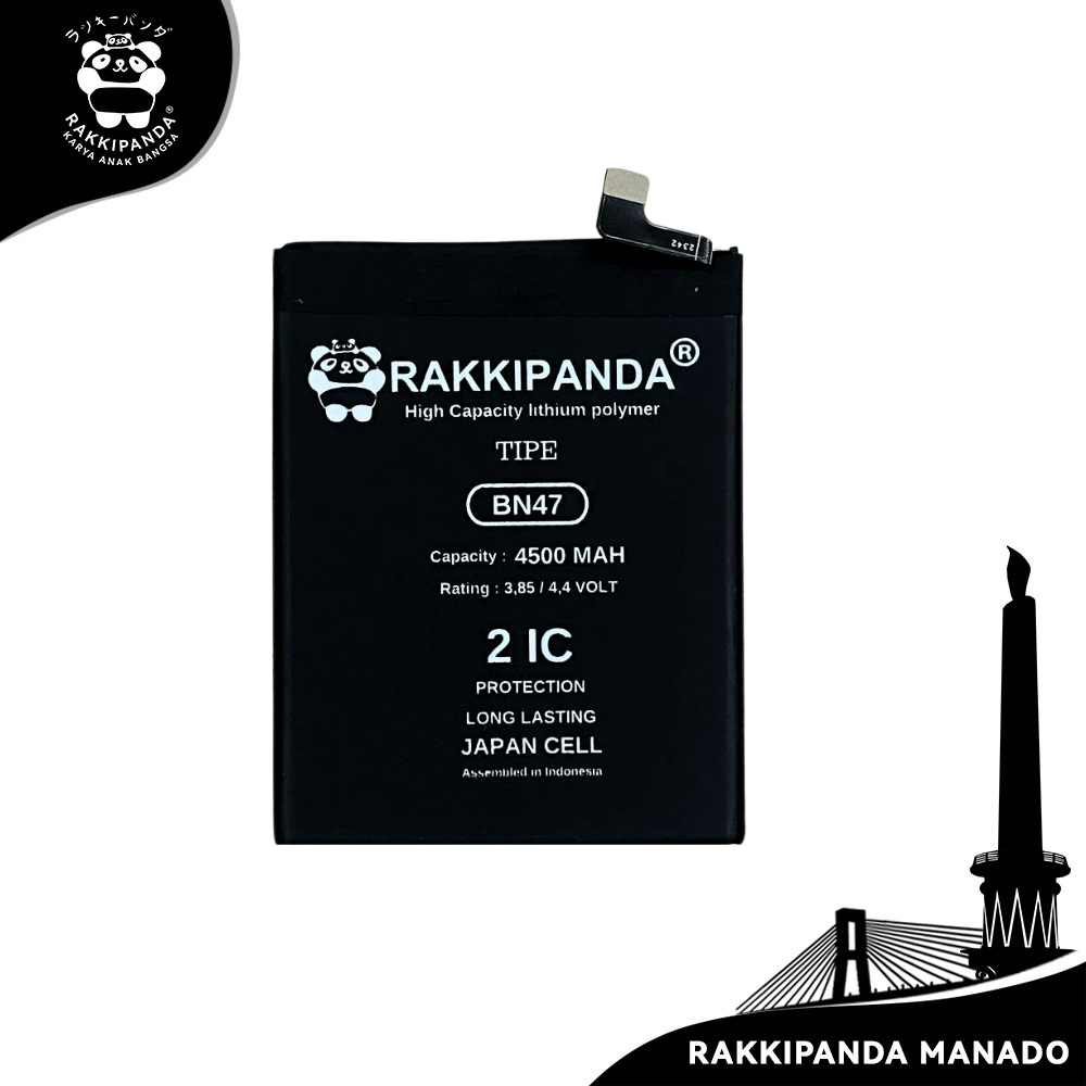 RakkiPanda Baterai HP BN47 Redmi 6 Pro / Mi A2 Lite