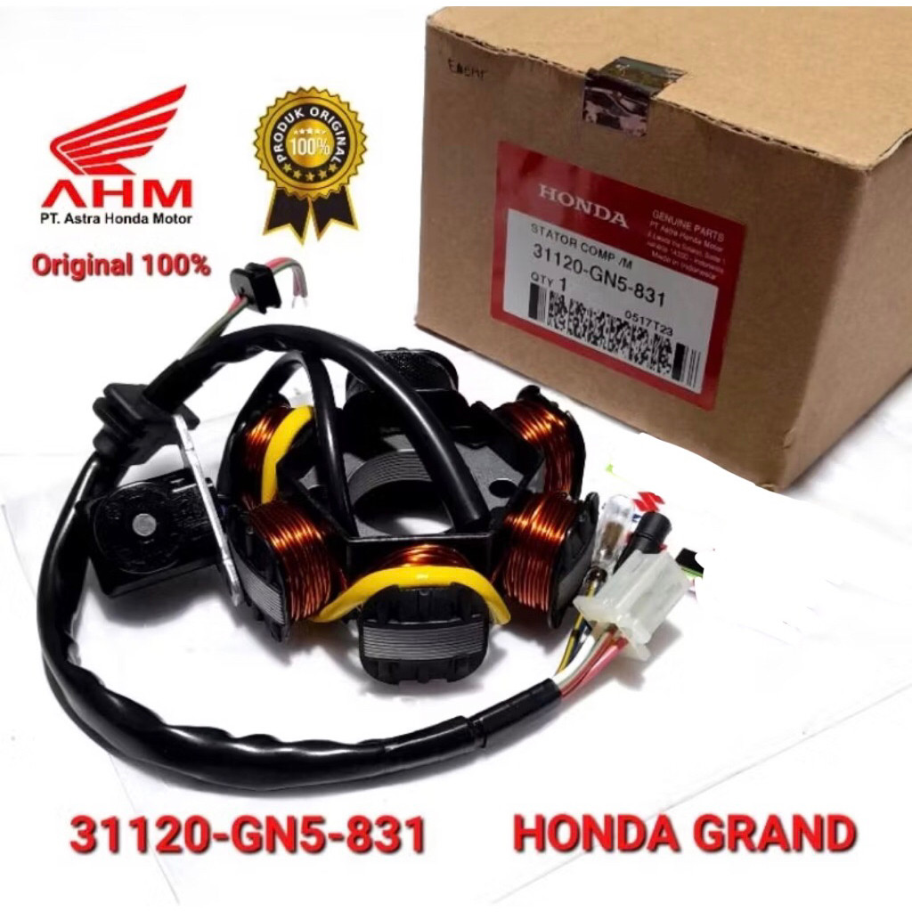31120GN5831 SPUL SPULL STATOR ASSY GRAND ORIGINAL HONDA AHM