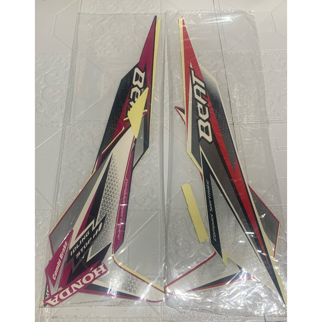 Sticker Stripping Standart BEAT F1 NEW IDLING STOP 2018