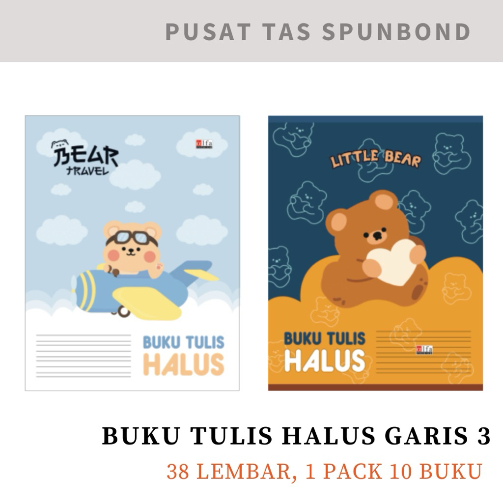 

BUKU TULIS HALUS GARIS 3 - 38 Lembar