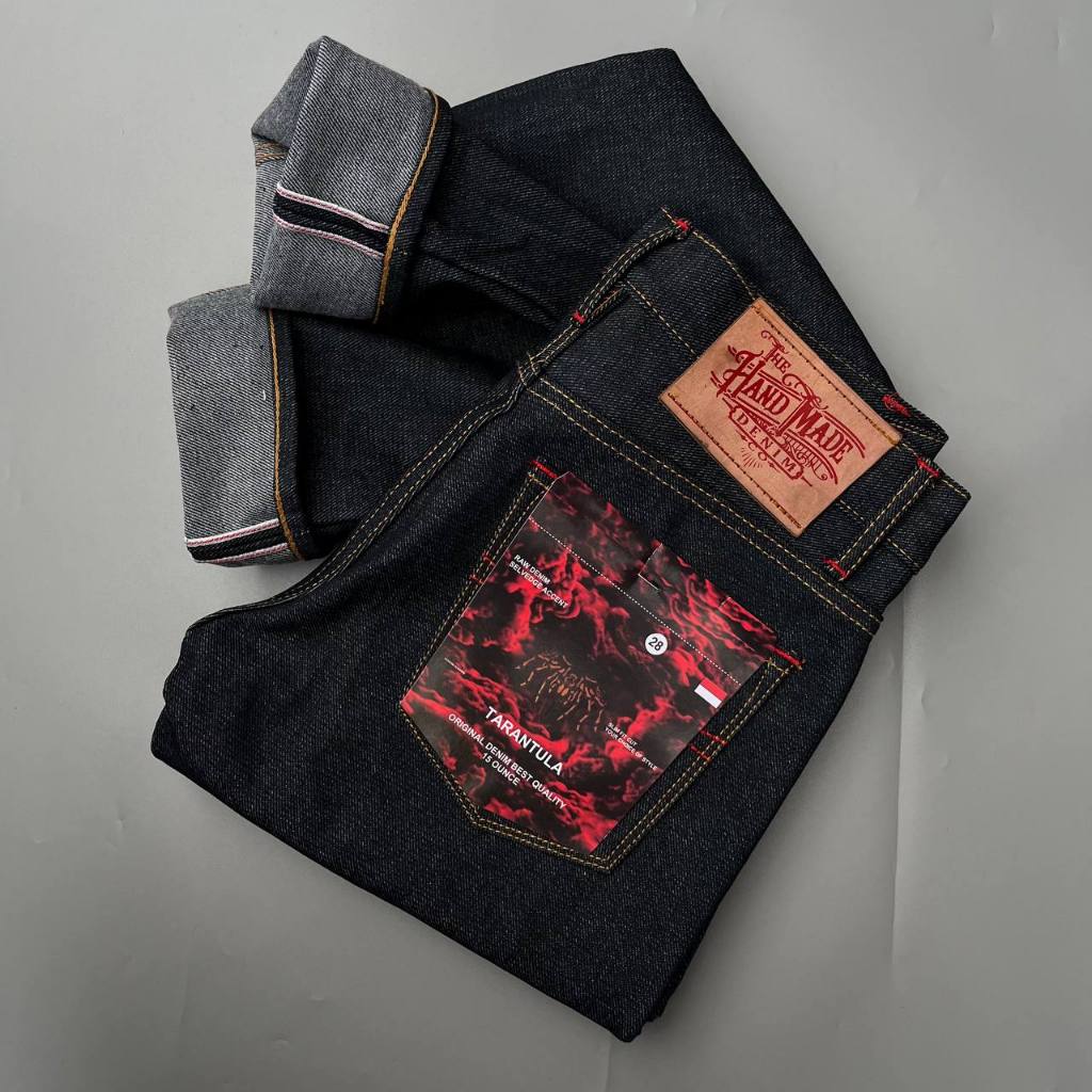 Handmade Denim Celana selvedge Accent 15oz Sunforized Original