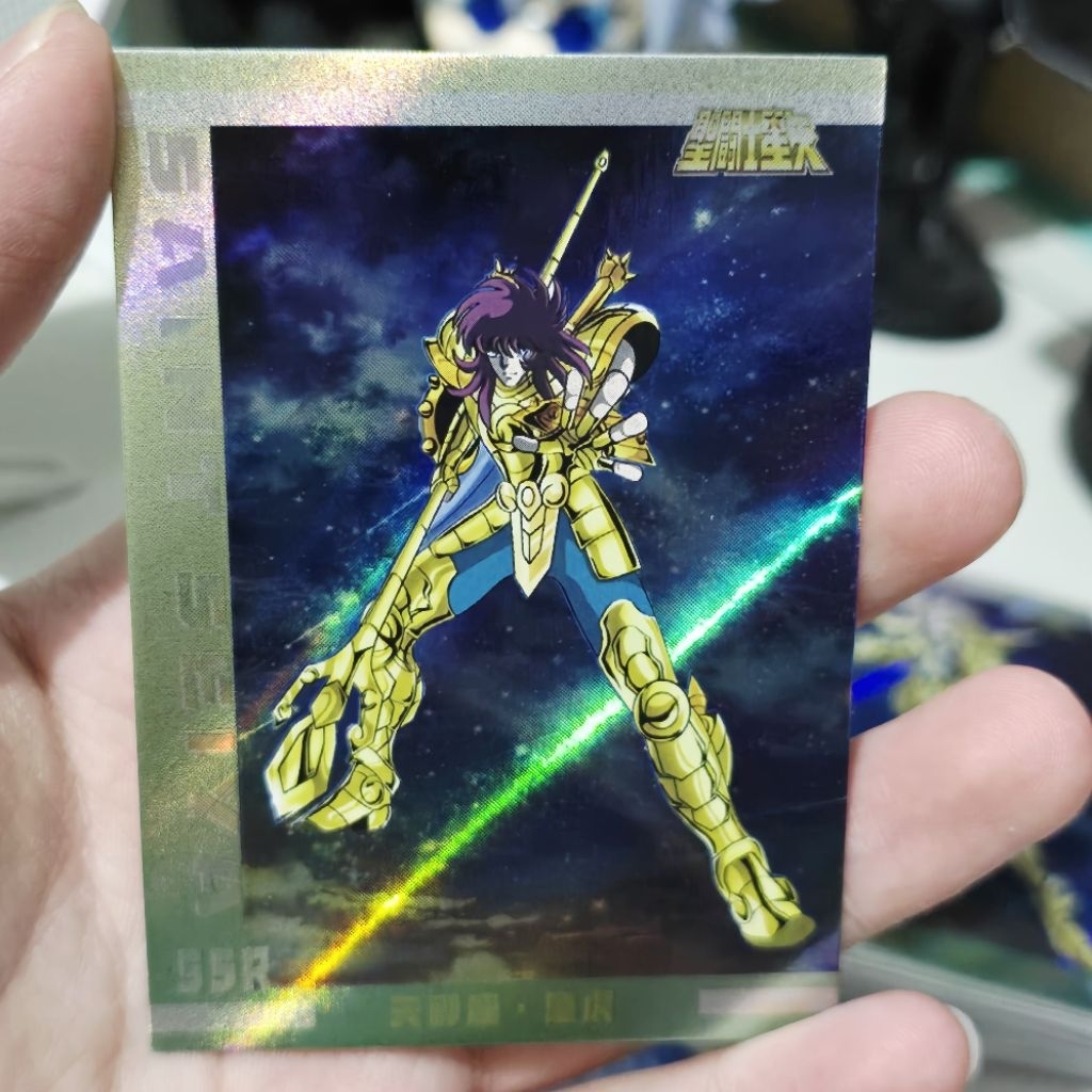 Libra Dohko Kartu TCG CCG Saint Seiya Collectible SSR Tebal Card Hologram