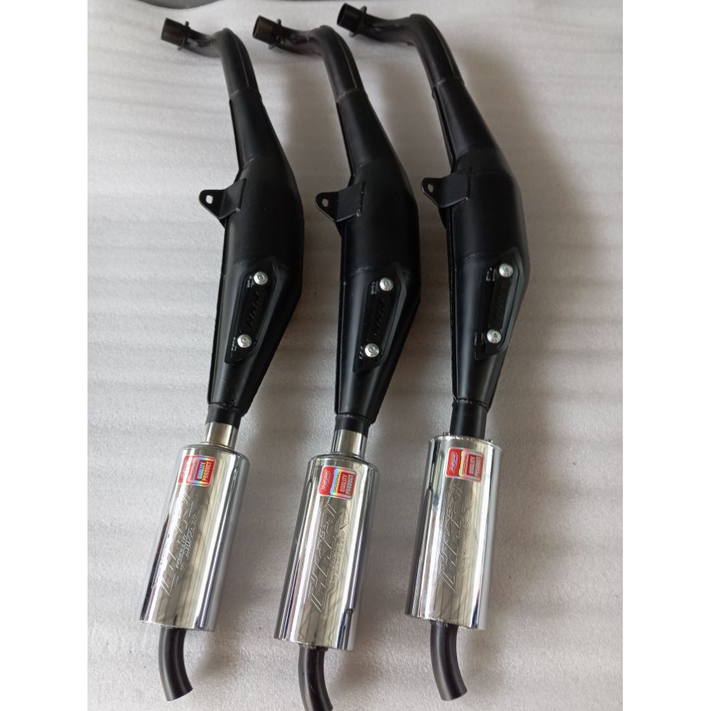 Knalpot Standar Racing Fiz R Tipe Full PRES Sirip 3V3 Original HKR Muffler PNP Fiz R, Fiz & Force 1