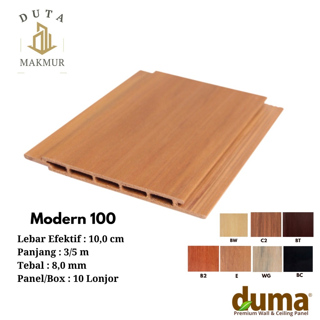 DUMA PANEL WPC Modern 100 (Pelapis Dinding & Plafon)