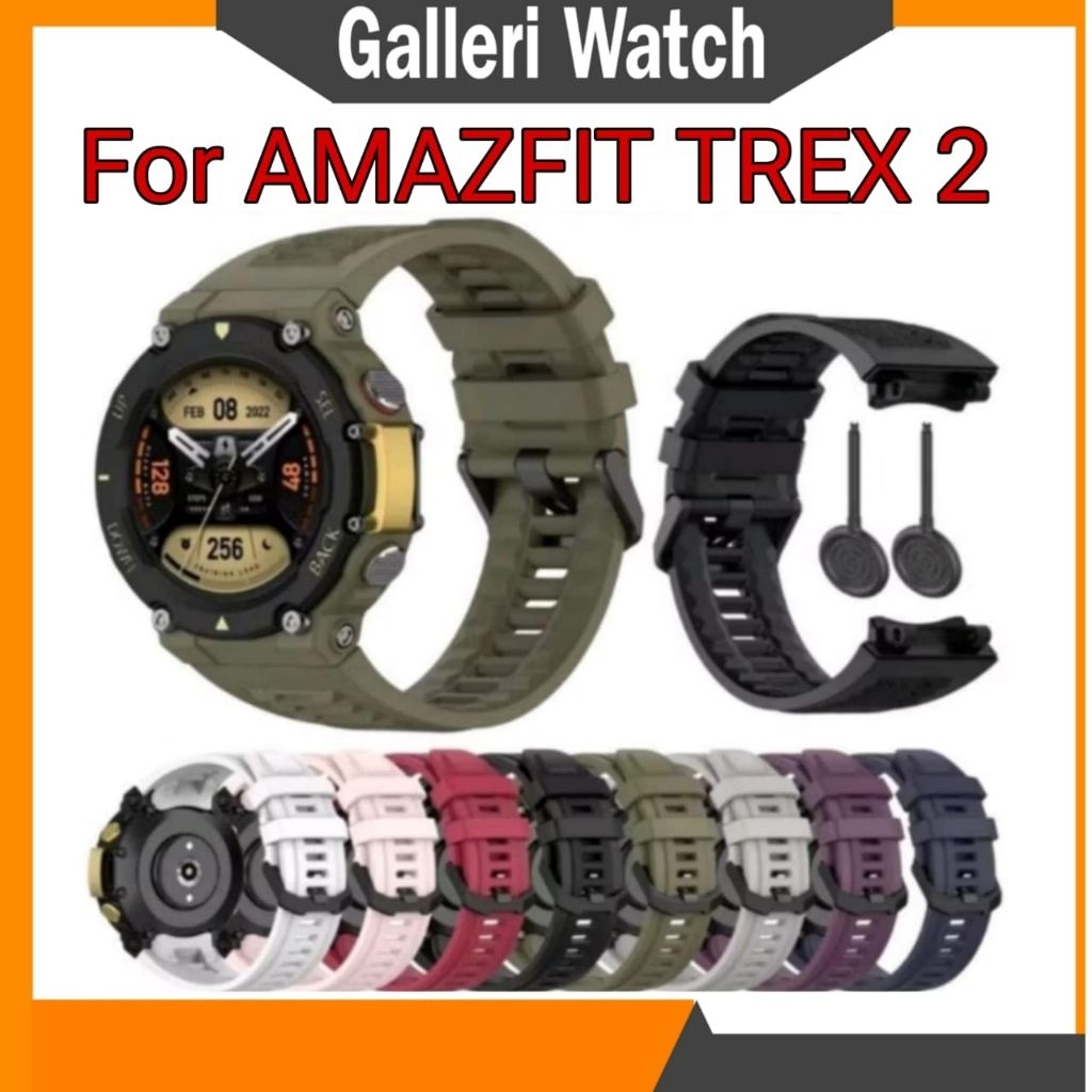 STRAP RUBBER SILIKON FOR AMAZFIT T-REX 2 TALI JAM SMARTWATCH T-REX 2