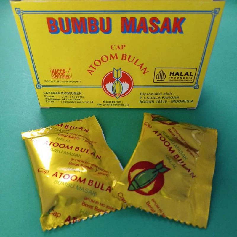 

Bumbu masak ATOM penyedap rasa cap ATOOM BULAN / Bumbu atom bulan