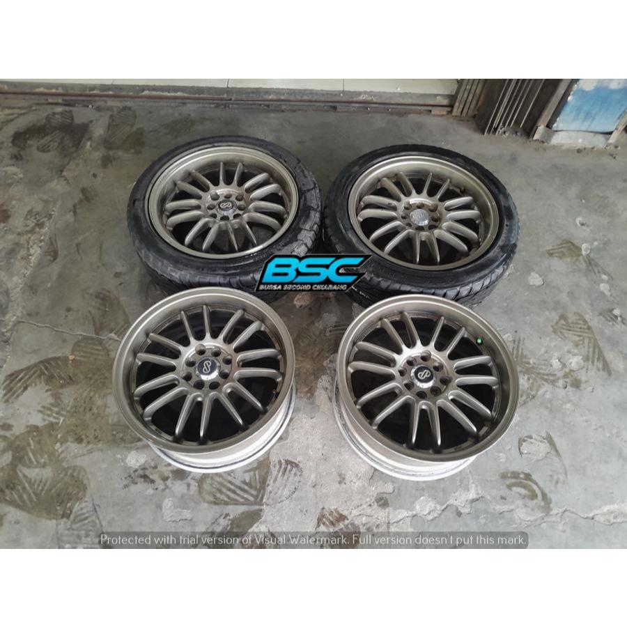 VELG MOBIL SECOND RE30 RING 17 PCD 4X100/114,3 PLUS BAN BONUS UNTUK JAZZ YARIS AVANZA XENIA LIVINA