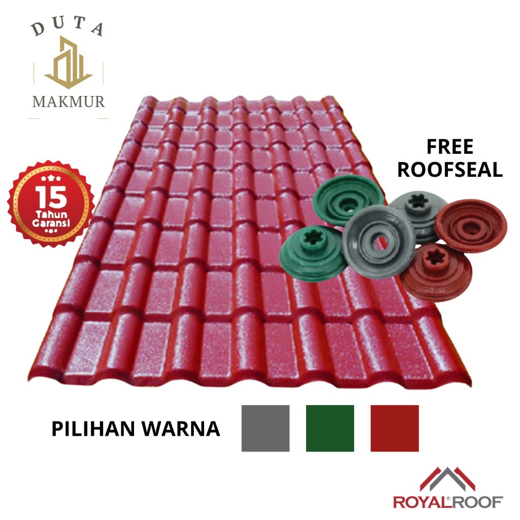 ATAP GENTENG ROYAL ROOF BAHAN UPVC