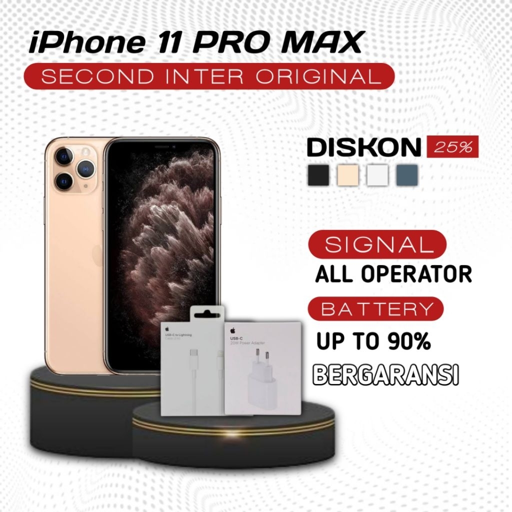 iphone 11 PRO MAX 64gb/256gb/512gb second no minus original