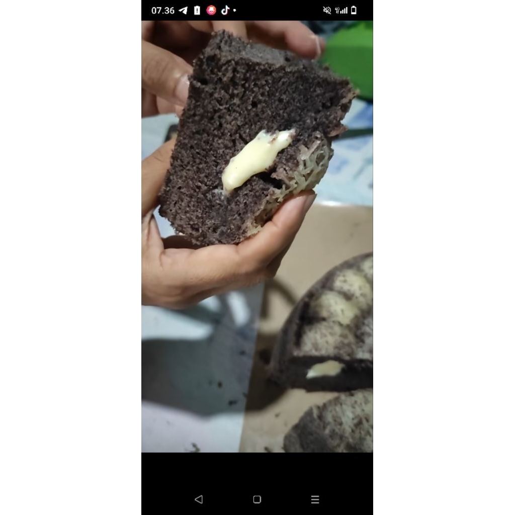 

Bolu ketan keju lumer/coklat lumer