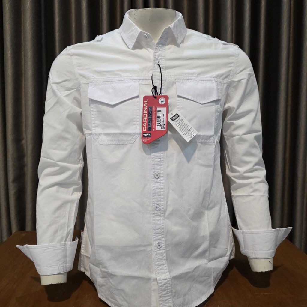 KEMEJA CARDINAL JEANS PUTIH ORIGINAL TERBARU