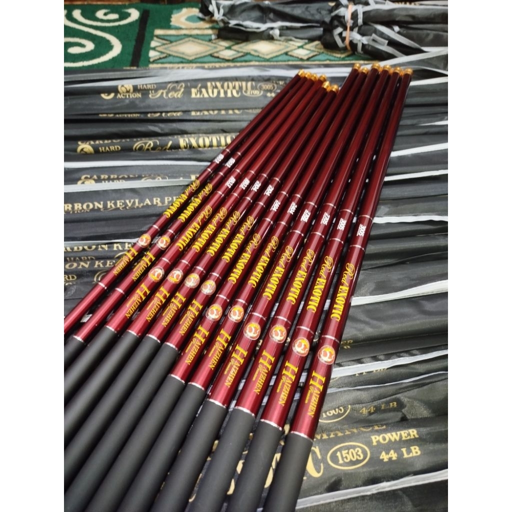 Tegek Red Exotic (HARGA SUDAH TERMASUK PACKING PVC)