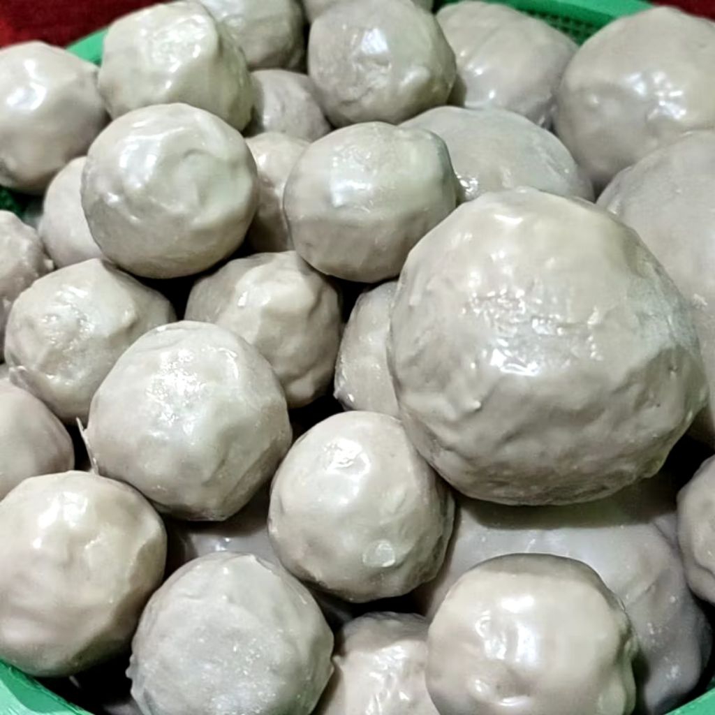 Fujila Replika Makanan Bakso Mentah Bahan Resin Fiberglass Dekorasi Etalase