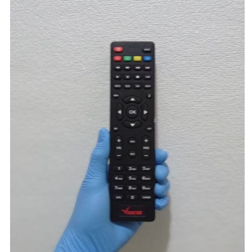 REMOT/REMOTE PARABOLA/RECEIVER VISAT HD TANPA SETTING DIGITAL TV
