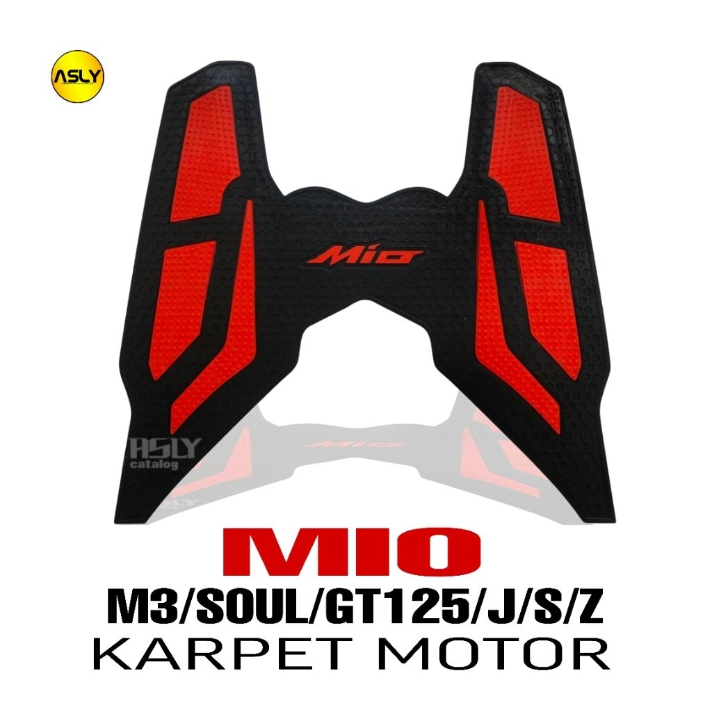 Karpet Motor Mio M3 Mio GT Mio J Variasi Motor Bahan Karet Premium Pijakan Kaki Variasi