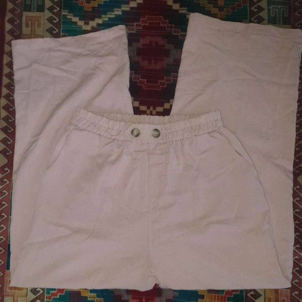 [Preloved] Kulot wanita warna dusty pink