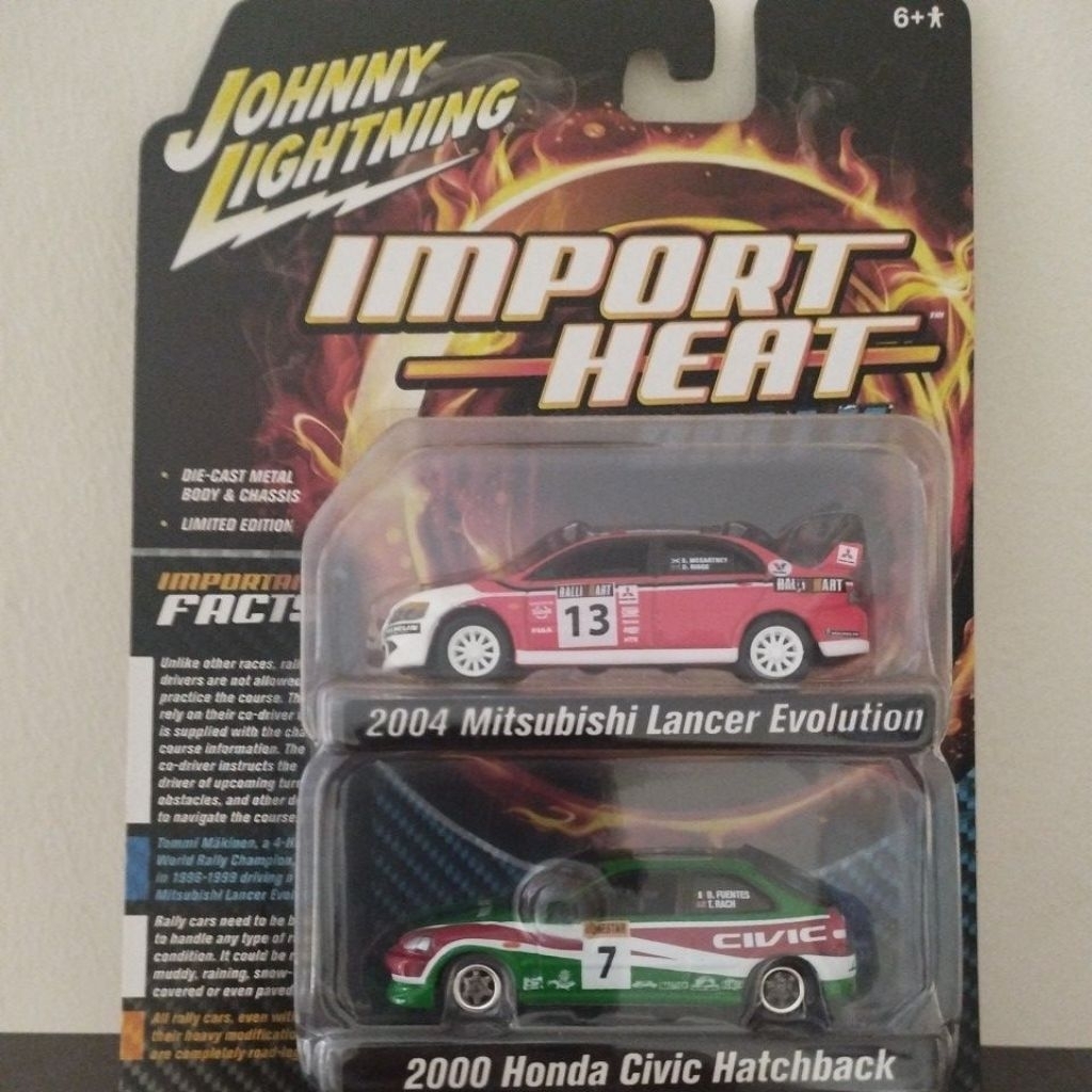 Johnny Lightning Mitsubishi Lancer Honda Civic